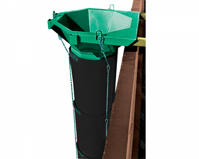 Round Trash Chute Hopper Atlantic Equipment